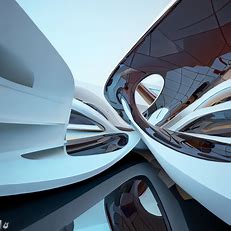 A 3D rendered architectural masterpiece with a modern and futuristic design!
