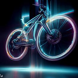 A futuristic bicycle that defies gravity and creates a stunning light show.