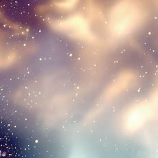'Create a dreamy and atmospheric background with flecks of golden stars and clouds in the sky'