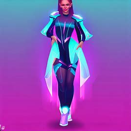 Design a futuristic and stylish outfit inspired by Fashion Nova brand.