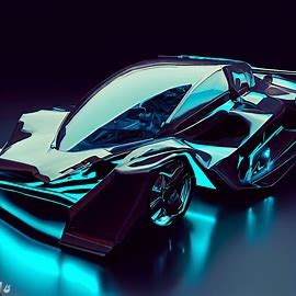 Create a beautiful and futuristic car that would make even Elon Musk envious.. Image 3 of 4
