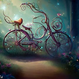 A whimsical and enchanting bicycle, fit for a fairy tale journey.. Image 4 of 4