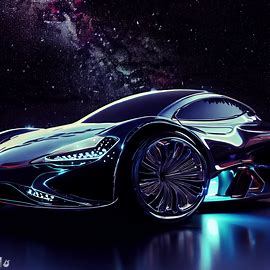 Create a beautiful and futuristic car that would make even Elon Musk envious.. Image 2 of 4