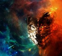 Image result for Blue Wolf Space Background