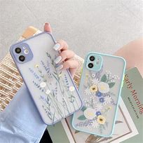 Image result for Teal iPhone 11 Clear Flower Cases