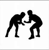 Image result for One Wrestler in Stance Silhouette