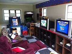 Image result for Garage Gaming Setup