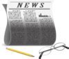 Image result for Blank Newspaper Clip Art