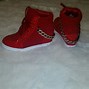 Image result for Red and Black Wedge Sneakers