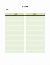 Image result for Pros and Cons Table Blank