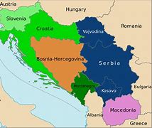 Image result for Map of Serbia and Surrounding Countries
