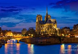 Image result for Notre Dame at Night