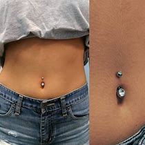 Image result for Under Belly Button Piercing