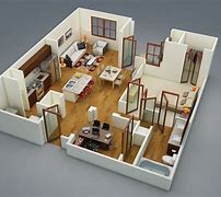 Image result for Single Apartment Layout