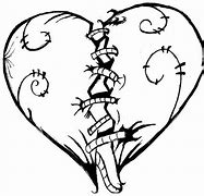 Image result for Broken Heart Tattoo Sketch