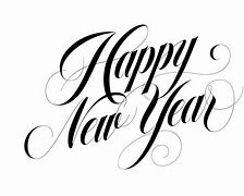 Image result for Happy New Year Design Letter White Background
