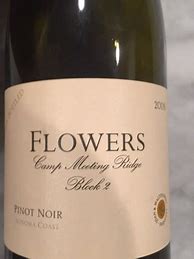 Image result for Flowers Pinot Noir Block 2 Camp Meeting Ridge