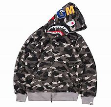 Image result for BAPE Black and White Zipper Hoodie