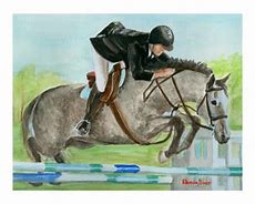 Image result for Cartoon Horse Jumping