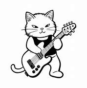Image result for Fun Animated Rock Star Cat