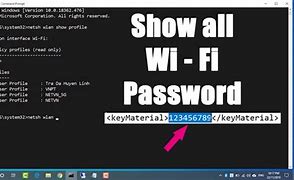 Image result for Wifi Password Windows 1.0 Window Prompt