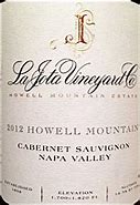 Image result for Jota Cabernet Sauvignon Howell Mountain Selection