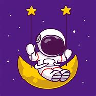 Image result for Cartoon Astronaut On Moon