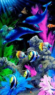 Image result for Neon Fish Wallpaper