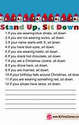 Image result for Stand Up Sit Down Questions