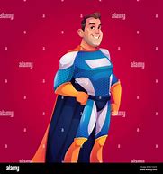 Image result for Superhero with a Spotty Cape Cartoon