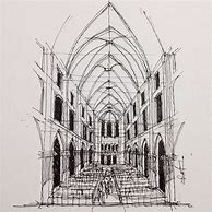 Image result for Notre Dame Cathedral Interior Sketch