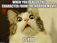 Image result for Horror Cat Memes