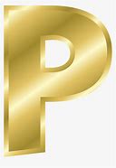 Image result for Gold Letter P
