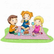 Image result for Clip Art Eating at Picnic Table