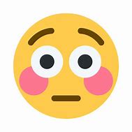 Image result for Flushed Face Emoji PNG