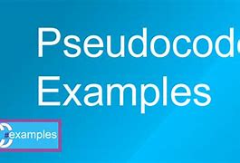 Image result for C Pseudocode Example