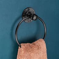 Image result for Black Hand Towel Holder