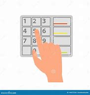 Image result for Keypad of ATM Cartoon