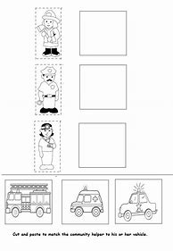 Image result for Preschool Community Helpers Worksheets