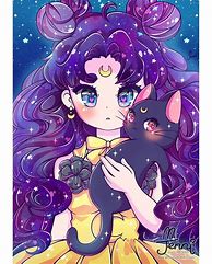 Image result for Kawaii Anime Girl Galaxy