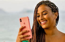 Image result for Lady Holding an iPhone