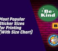 Image result for What Size Are Stickers