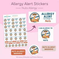 Image result for Allergy Alert Stickers