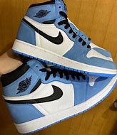 Image result for Jordan Retro 1 Baby Blue and White