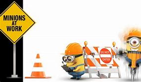 Image result for Working Sign Minion