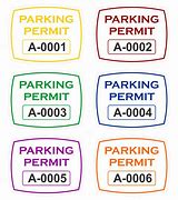 Image result for Parking Permit Template