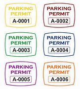 Image result for Parking Permit Stickers