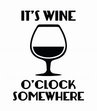 Image result for Its Wine O Clock Pink Bottle with Glass PNG