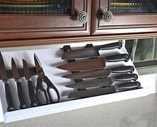 Image result for under cabinets knives blocks