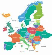 Image result for Simple Border Map of Europe